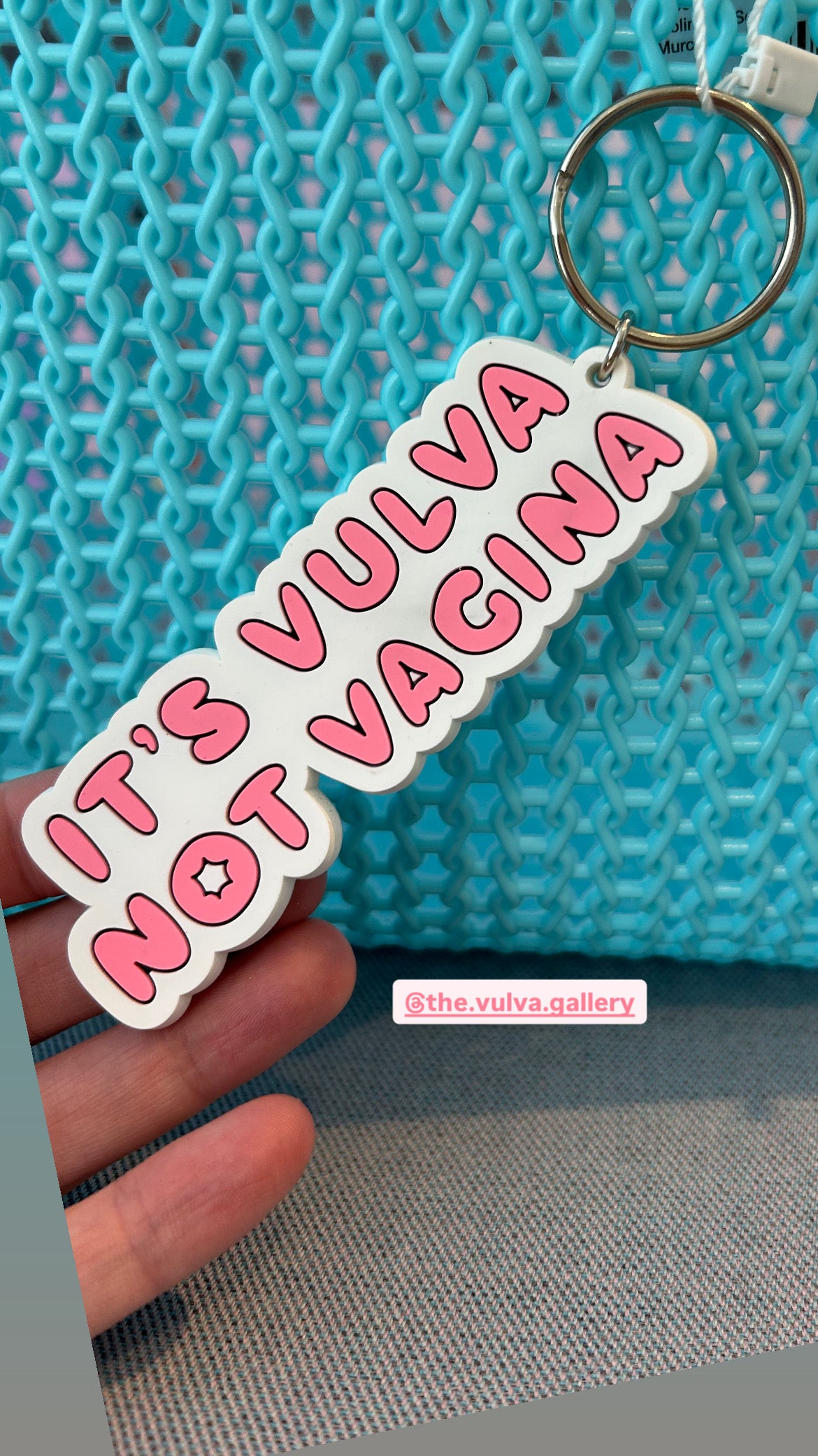 Schlüsselanhänger | it's vulva not vagina
