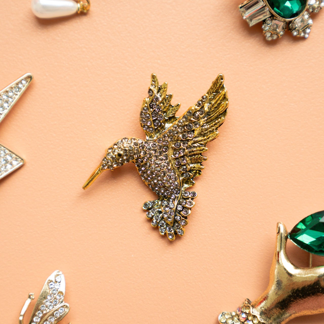 Brosche | Vogel