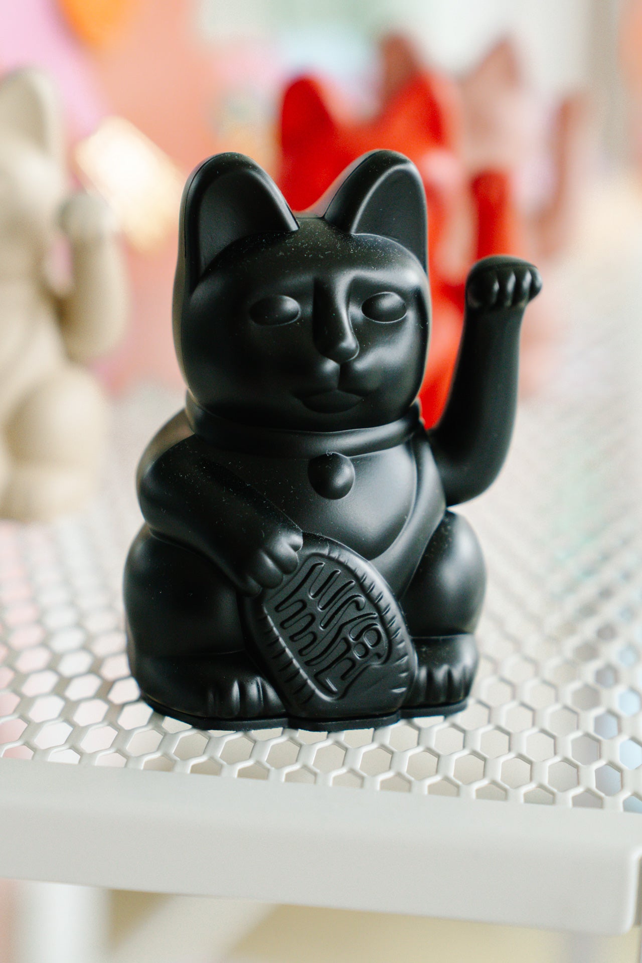 Winkekatze Mini - schwarz