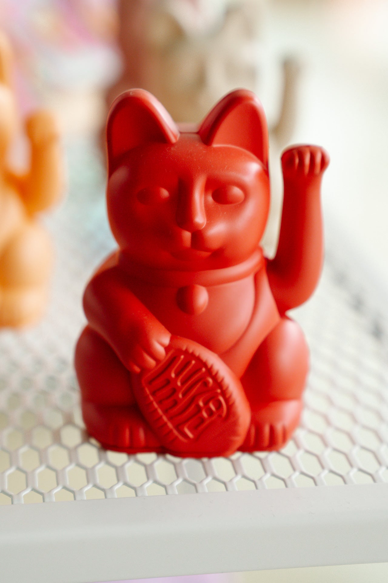 Winkekatze Mini - rot