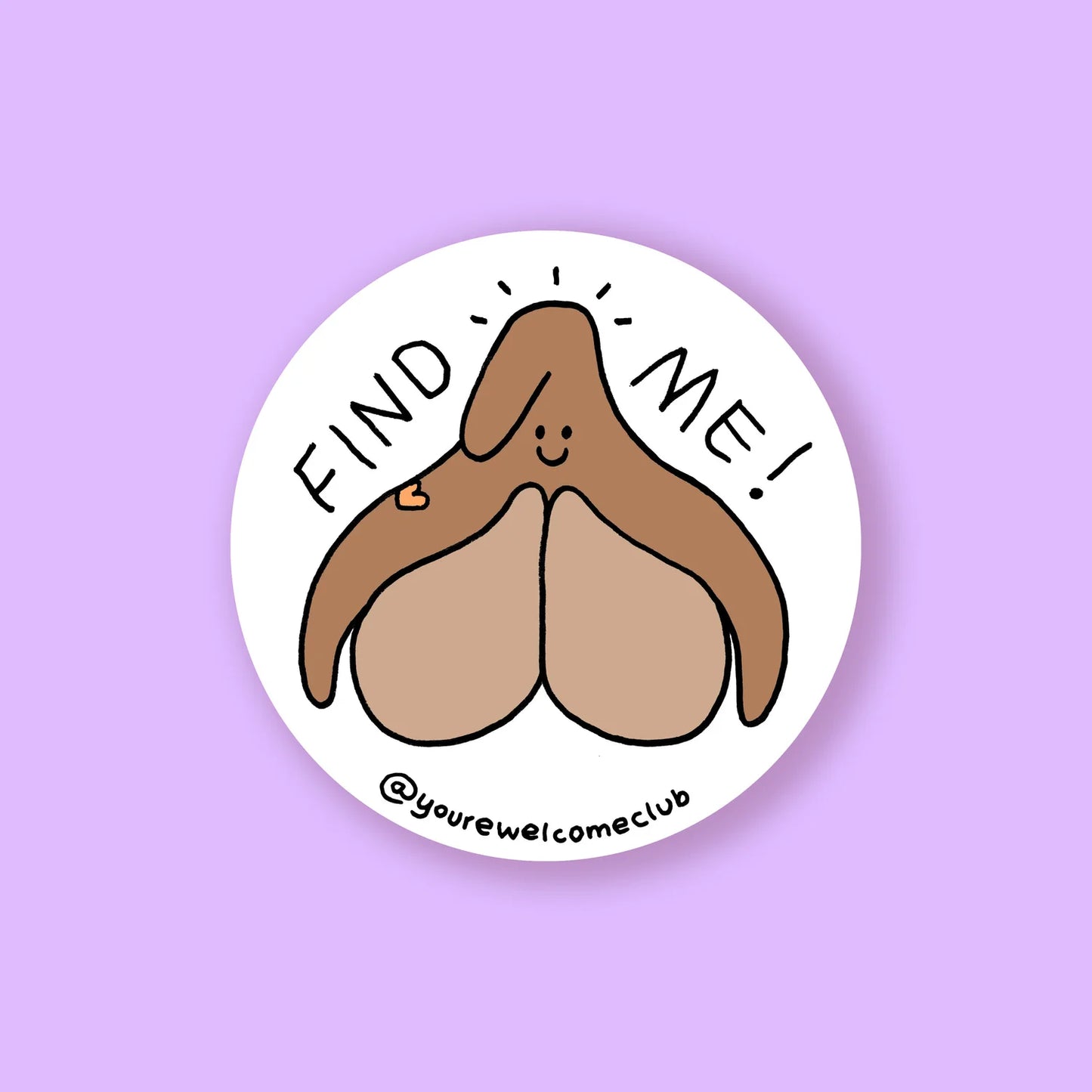Sticker | Find me! Clitoris | versch. Farben