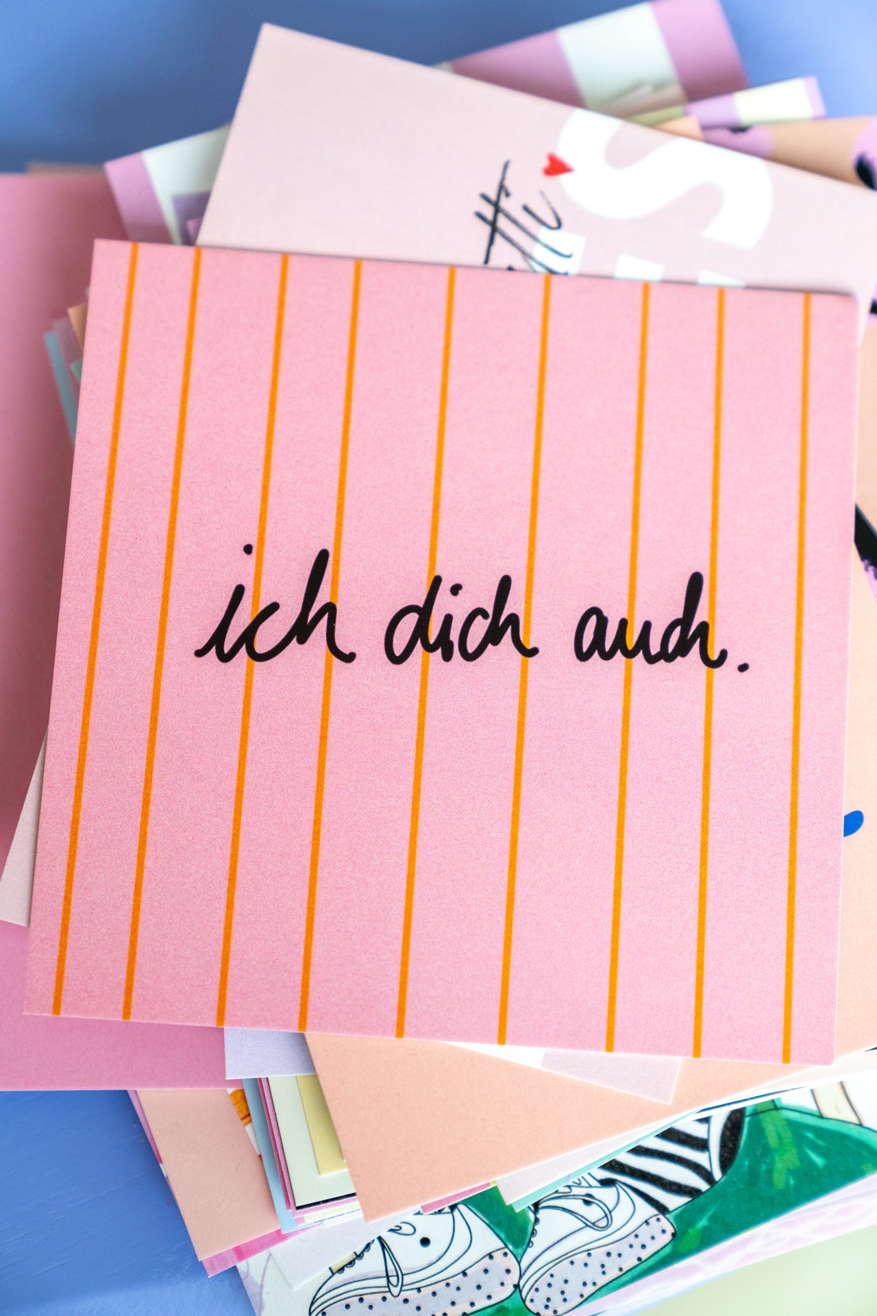 Ich dich auch | Postkarte
