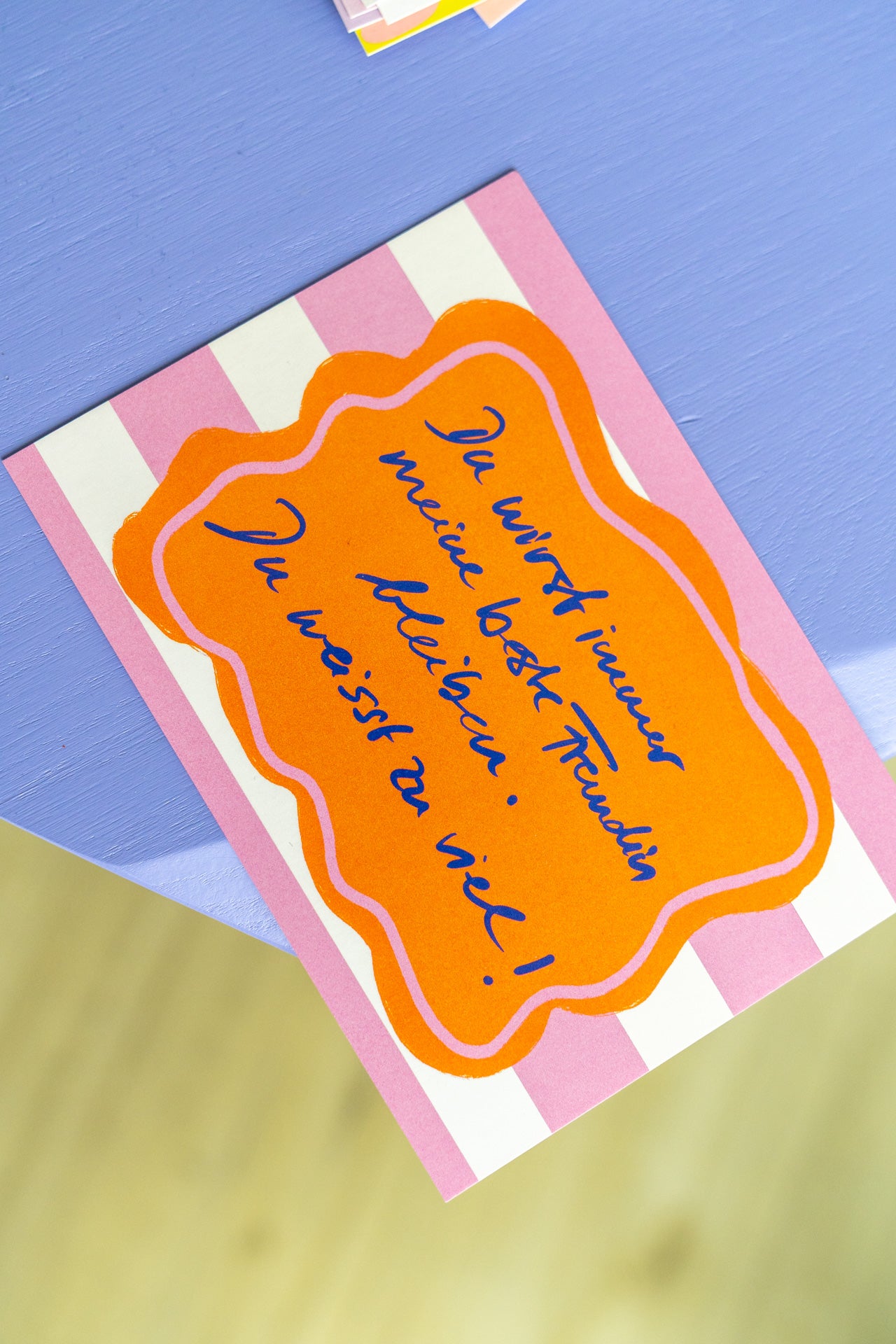 Du weisst zu viel | Postkarte