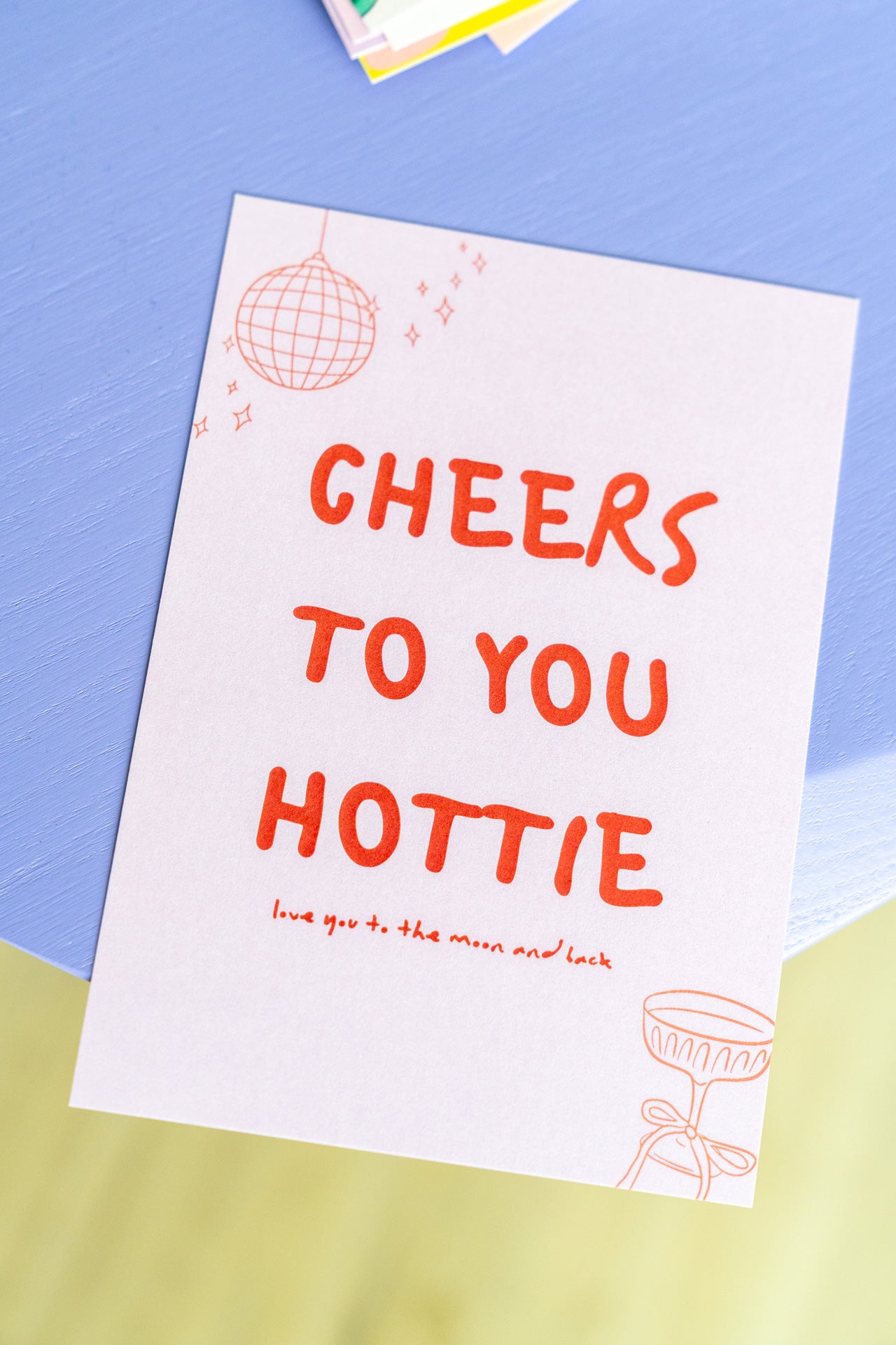 Cheers to you hottie | Postkarte