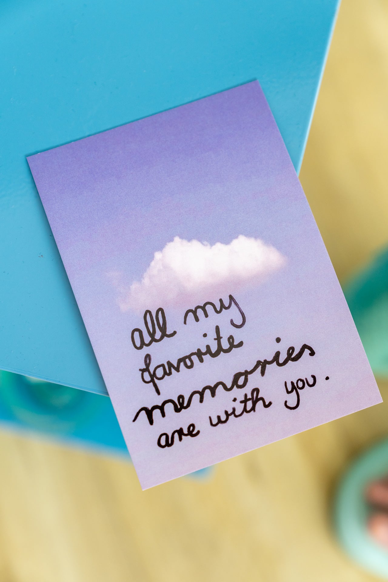 All my favorite memories are with you | Postkarte