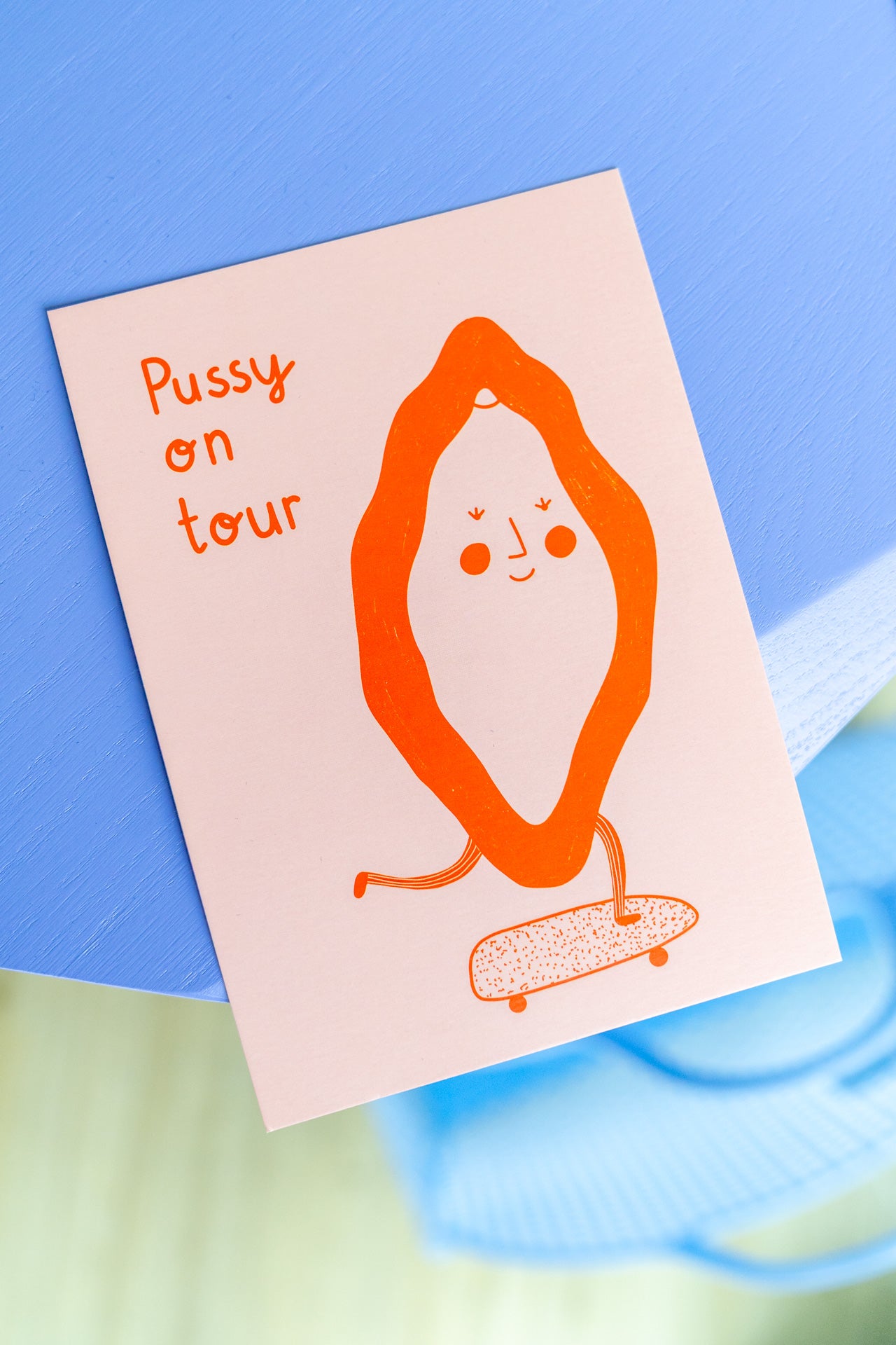 Pussy on tour | Postkarte