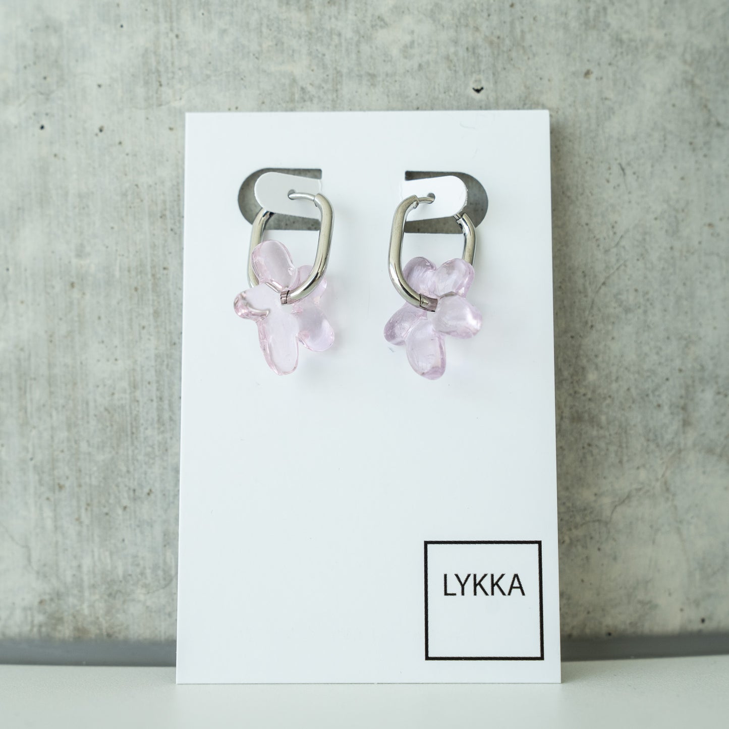 LYKKA Ohrringe "oval blossom" - gold|silber | versch. Farben