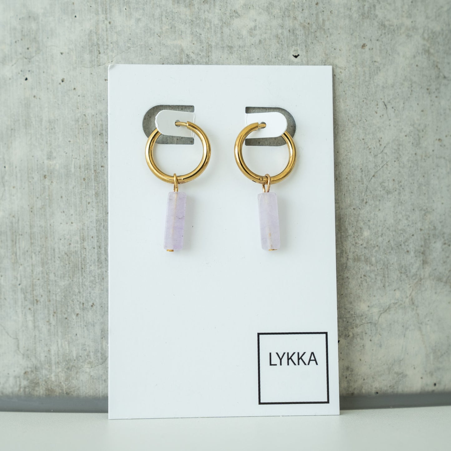 LYKKA Ohrringe "collumn" - gold|silber | verschied. Farben