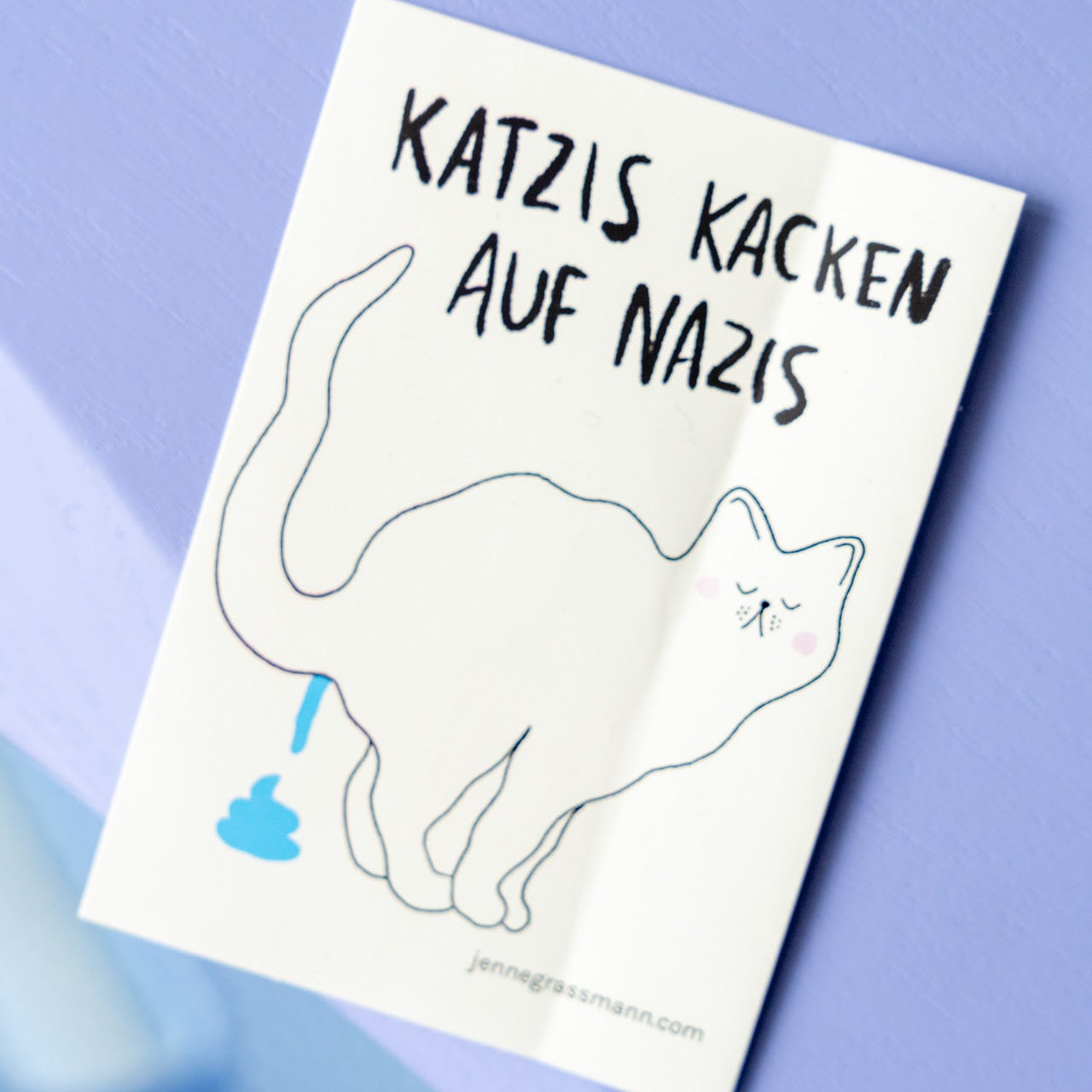Sticker "Katzis kacken auf Nazis"