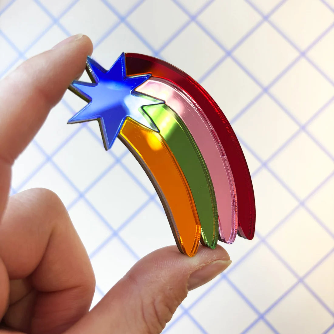 2in1 | Brosche & Wandkunst | rainbow star