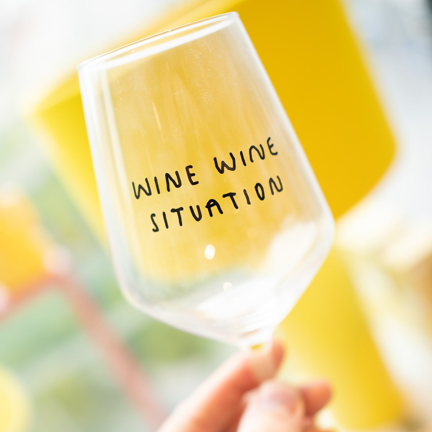 "Wine Wine Situation" Weinglas by Johanna Schwarzer × selekkt