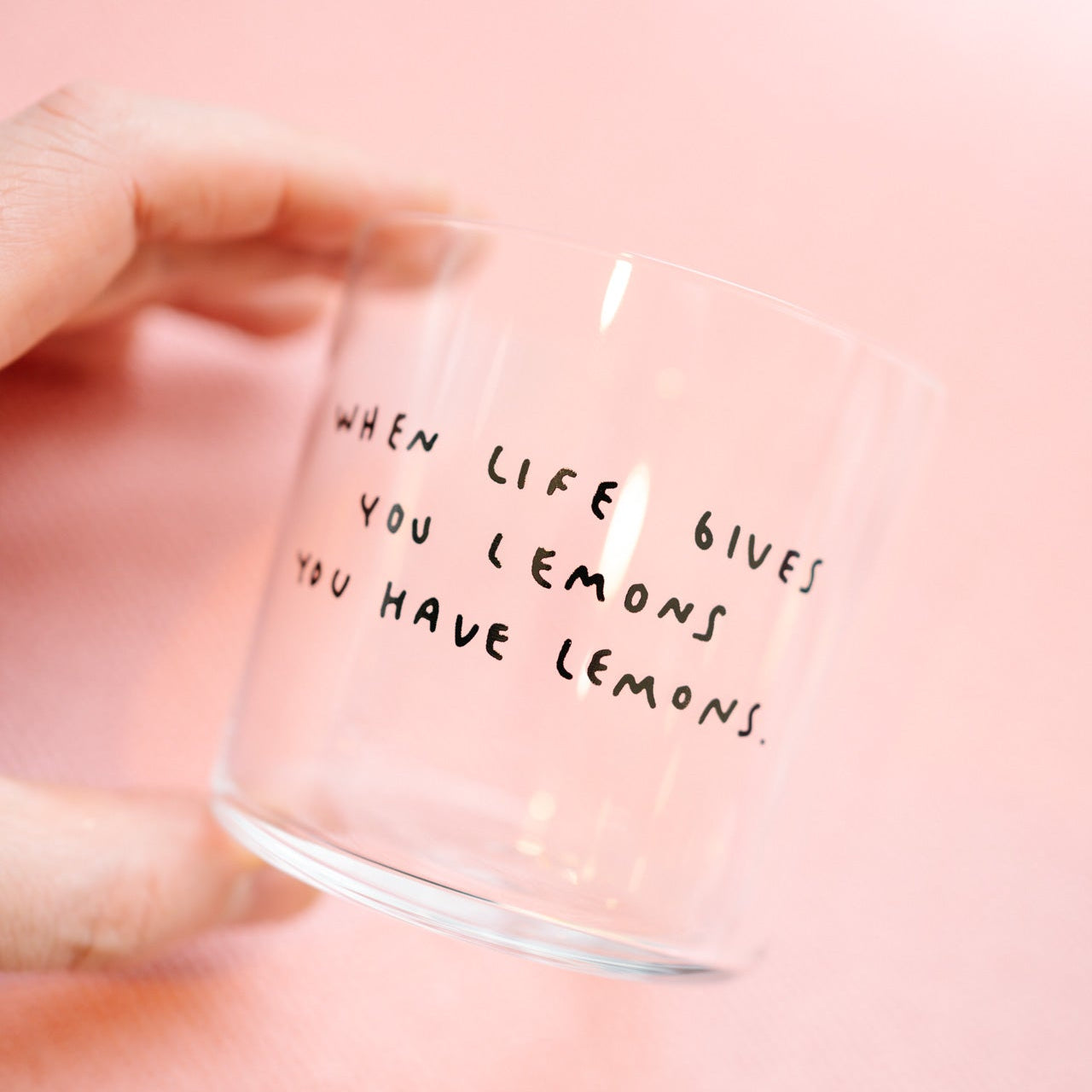 Trinkglas "When life gives you lemons" - Medium