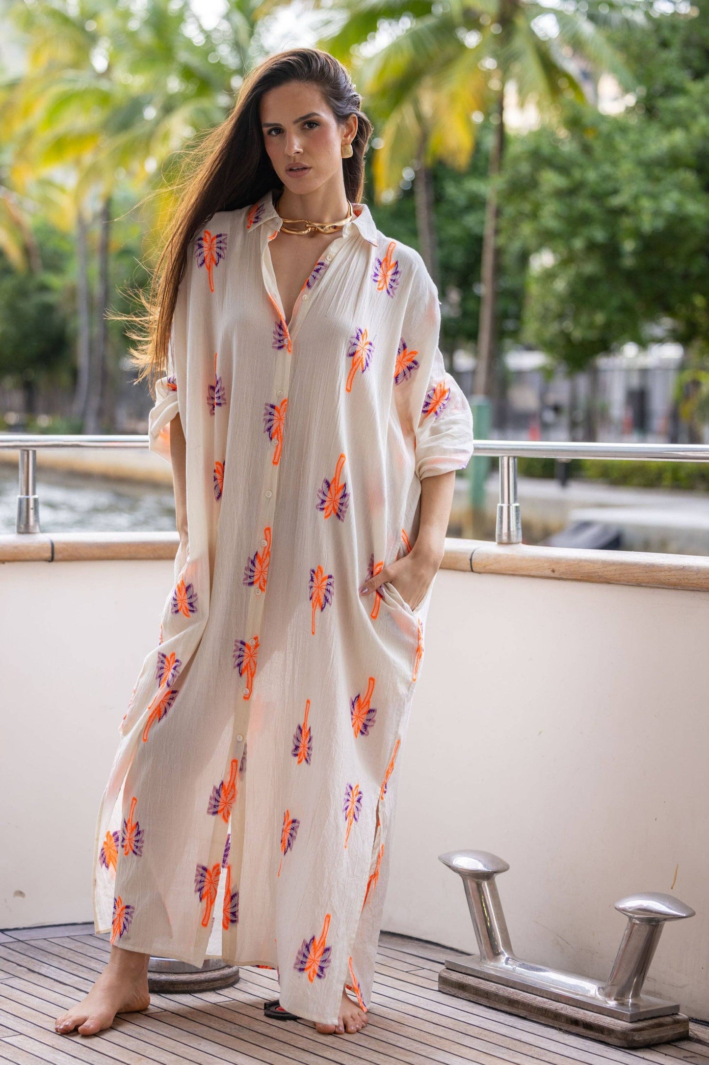 Langes fließendes Hemdkleid Nepal