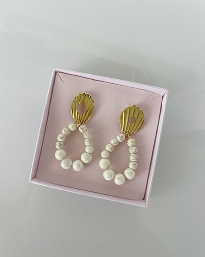 Ohrringe | WHITE VIVIANE GOLD