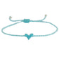 Love Ibiza Herzarmband hellblau - handmade
