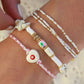 Armband "Evil Eye" heart - handmade