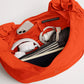 MOON BAG RUFFLE, hot coral