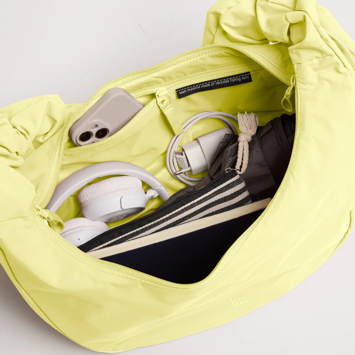 MOON BAG RUFFLE, sea lemon