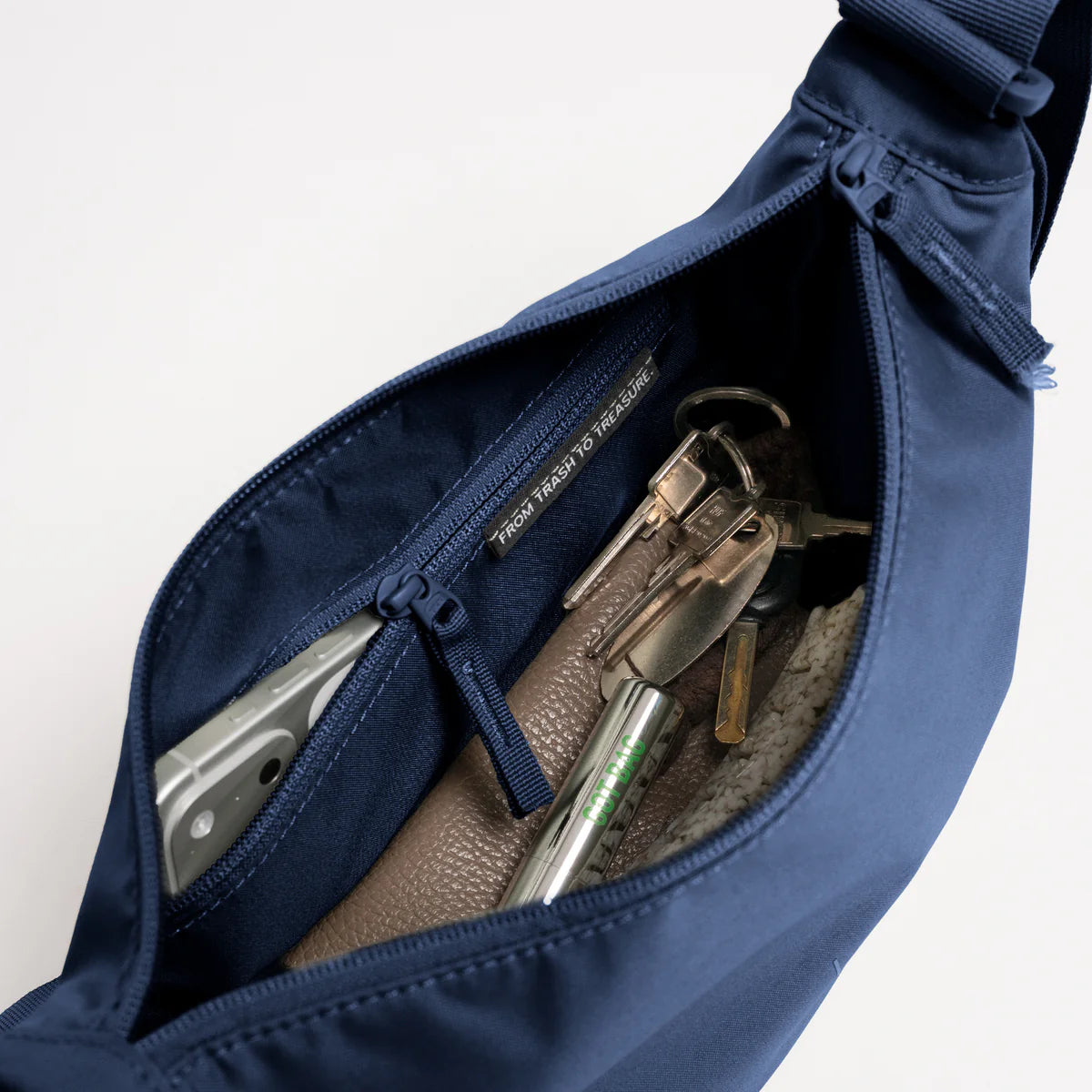 moon bag small | monochrome deep ocean