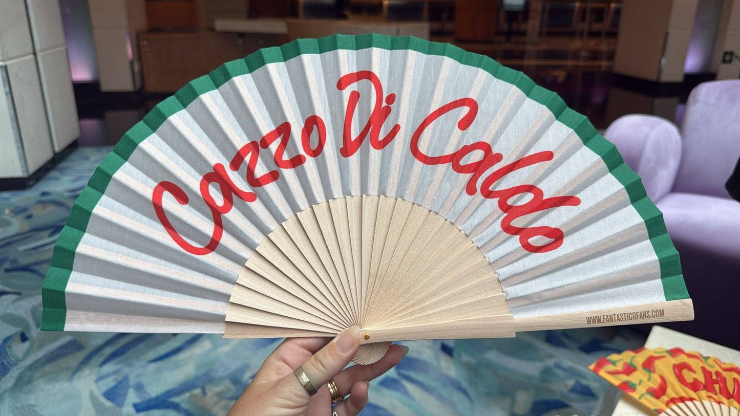 Handfächer | cazzo di caldo