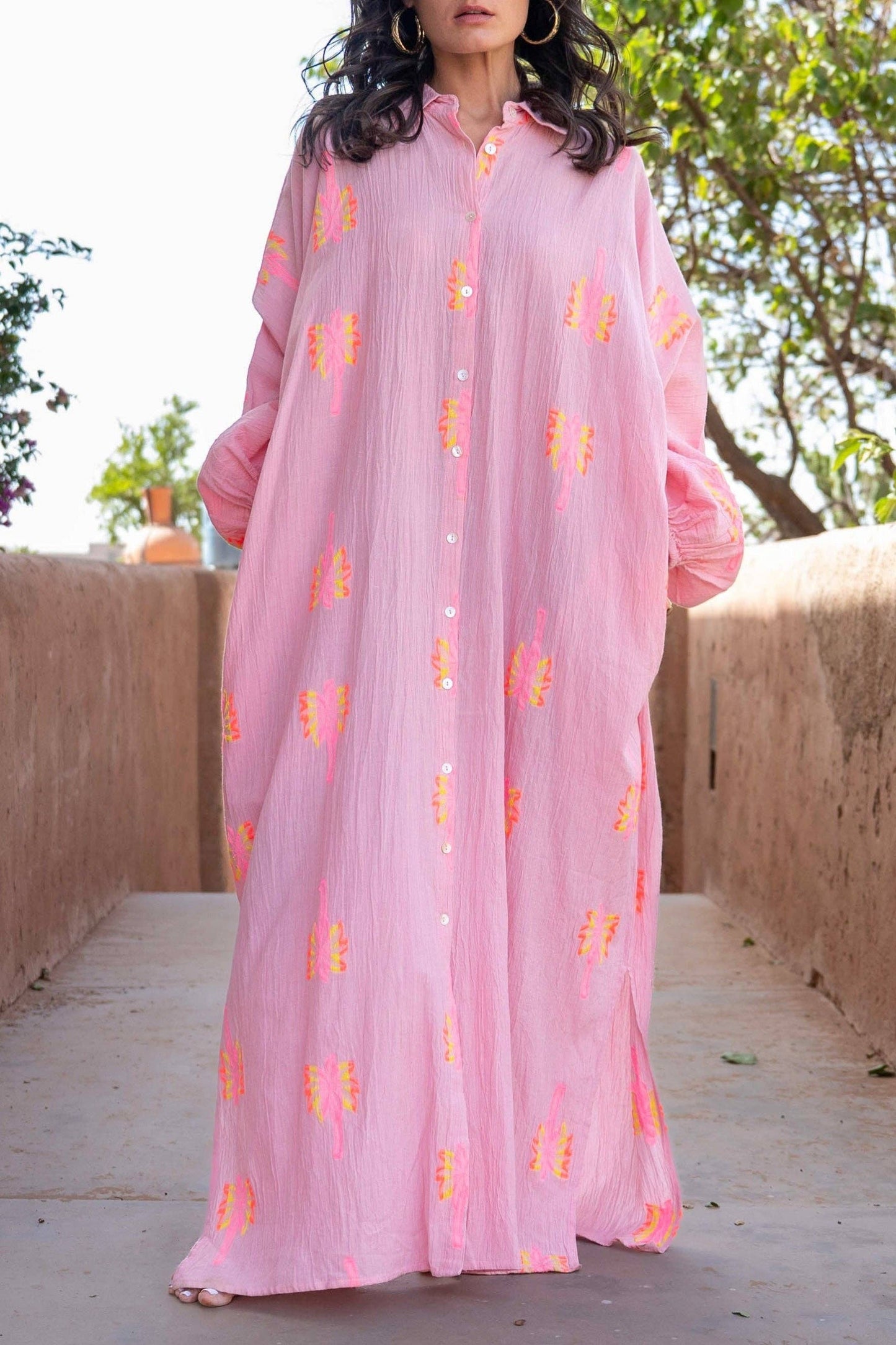 Langes fließendes Hemdkleid Nepal