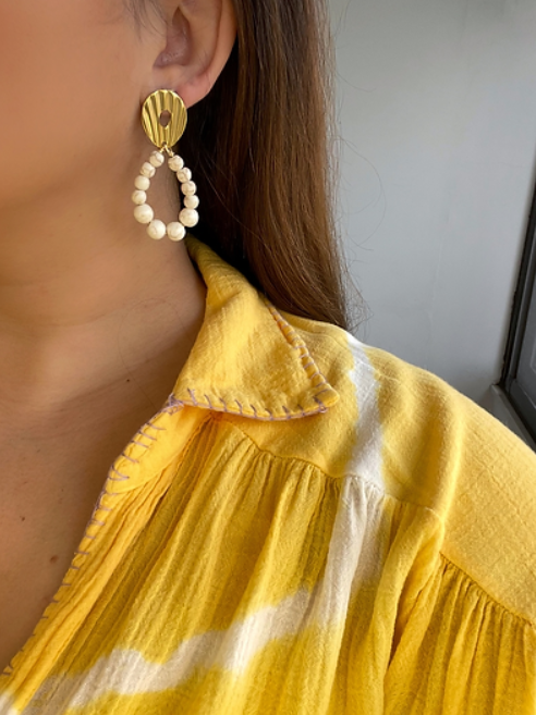 Ohrringe | WHITE VIVIANE GOLD