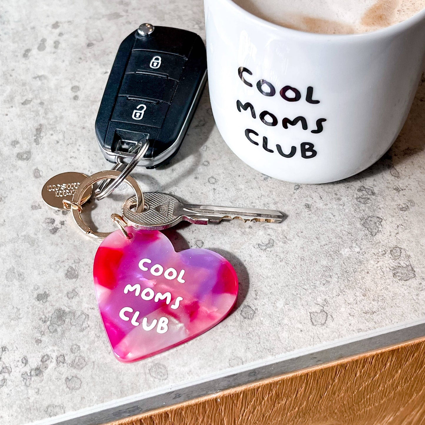 Schlüsselanhänger "cool moms club"