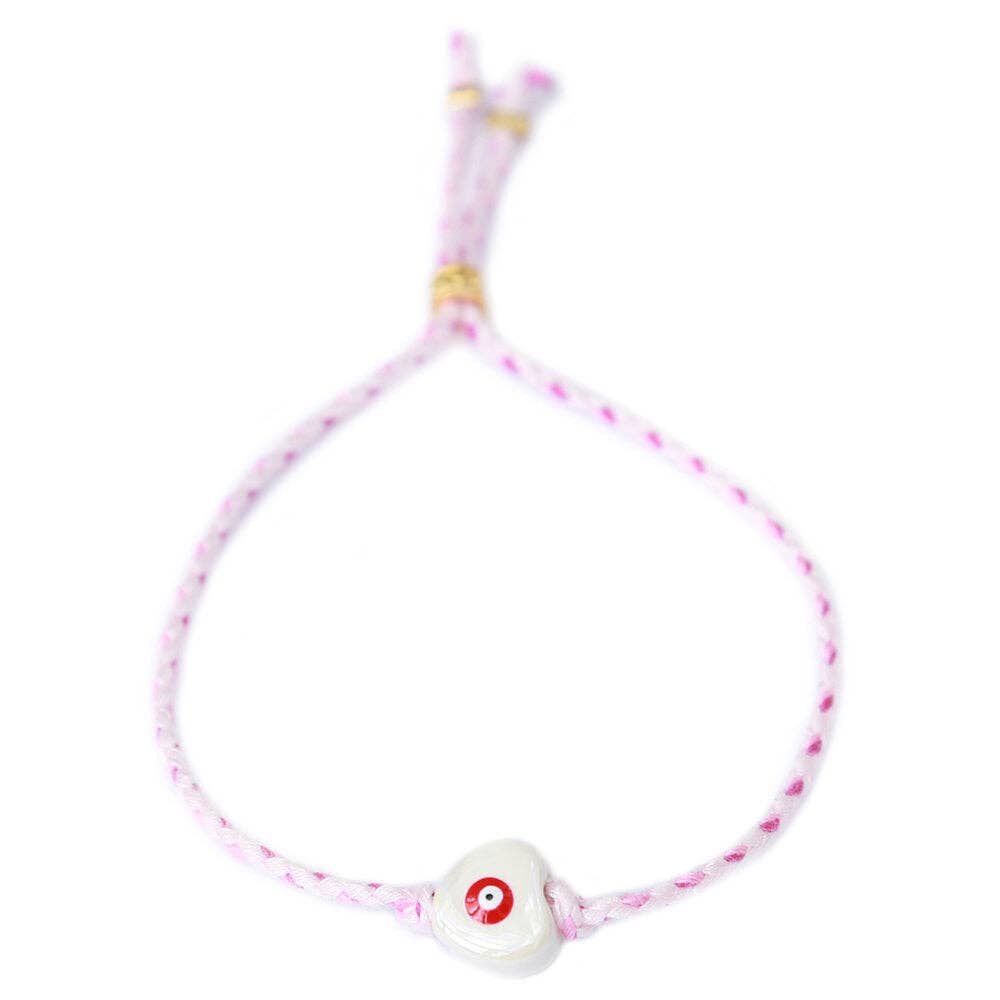 Armband "Evil Eye" heart - handmade