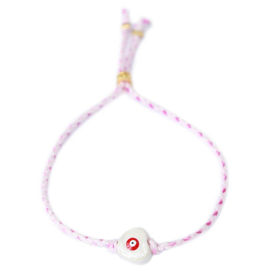 Armband "Evil Eye" heart - handmade