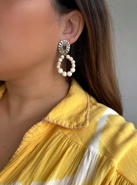 Ohrringe | WHITE VIVIANE GOLD