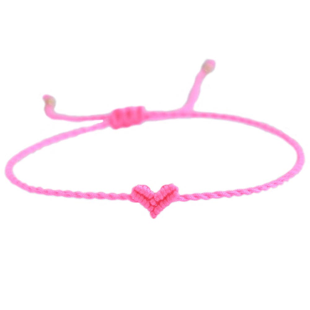 Love Ibiza Herz-Armband Pink - handmade
