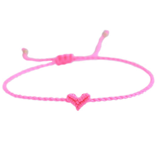 Love Ibiza Herz-Armband Pink - handmade