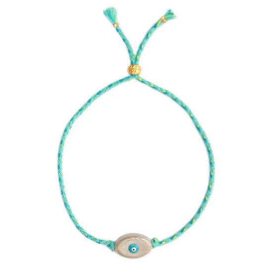 Armband "Evil Eye" ocean - handmade