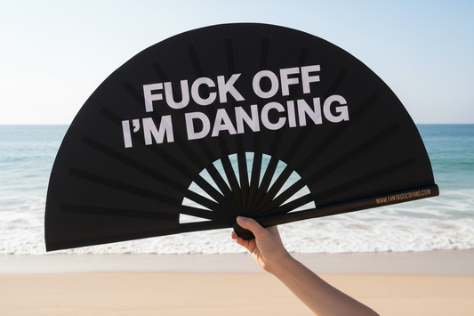 Handfächer XL | fuck off i´m dancing