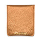 Boobie-Geldbeutel mit Strassnippeln, bronze metallic | Leder