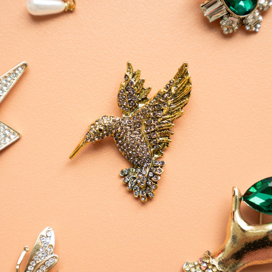 Brosche | Vogel