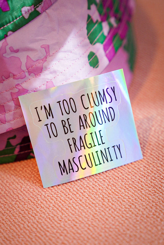 Sticker, fragile masculinity