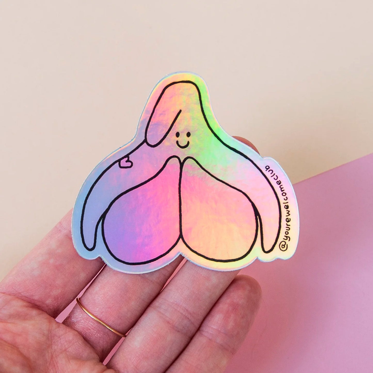 Sticker | Rainbow Clitoris | holografisch