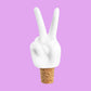 Weinstopper, peace hands