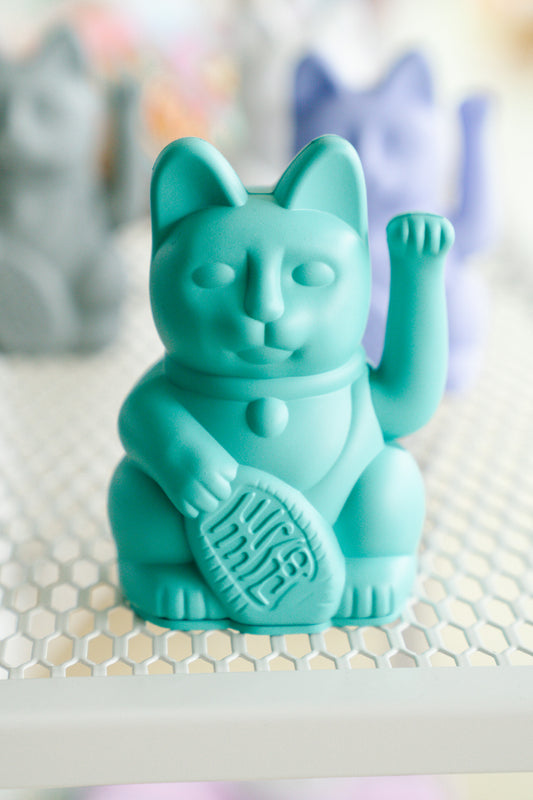 Winkekatze Mini - türkis