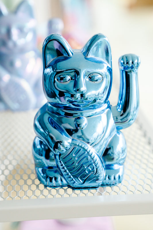 Lucky Cat - Cosmic Edition Earth - Shiny Blue