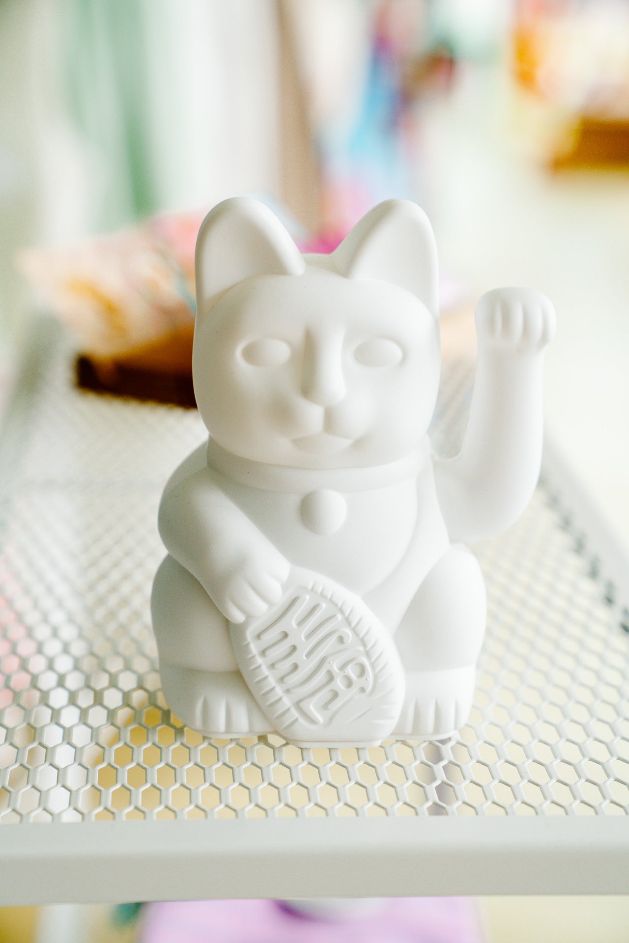 Winkekatze Mini - weiß