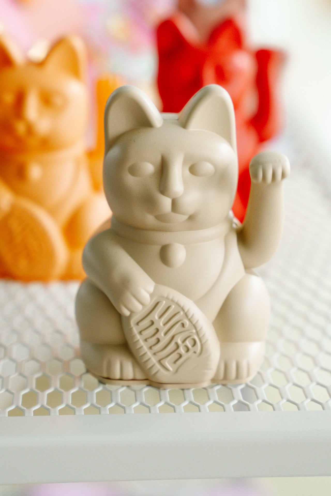 Winkekatze Mini - ocker