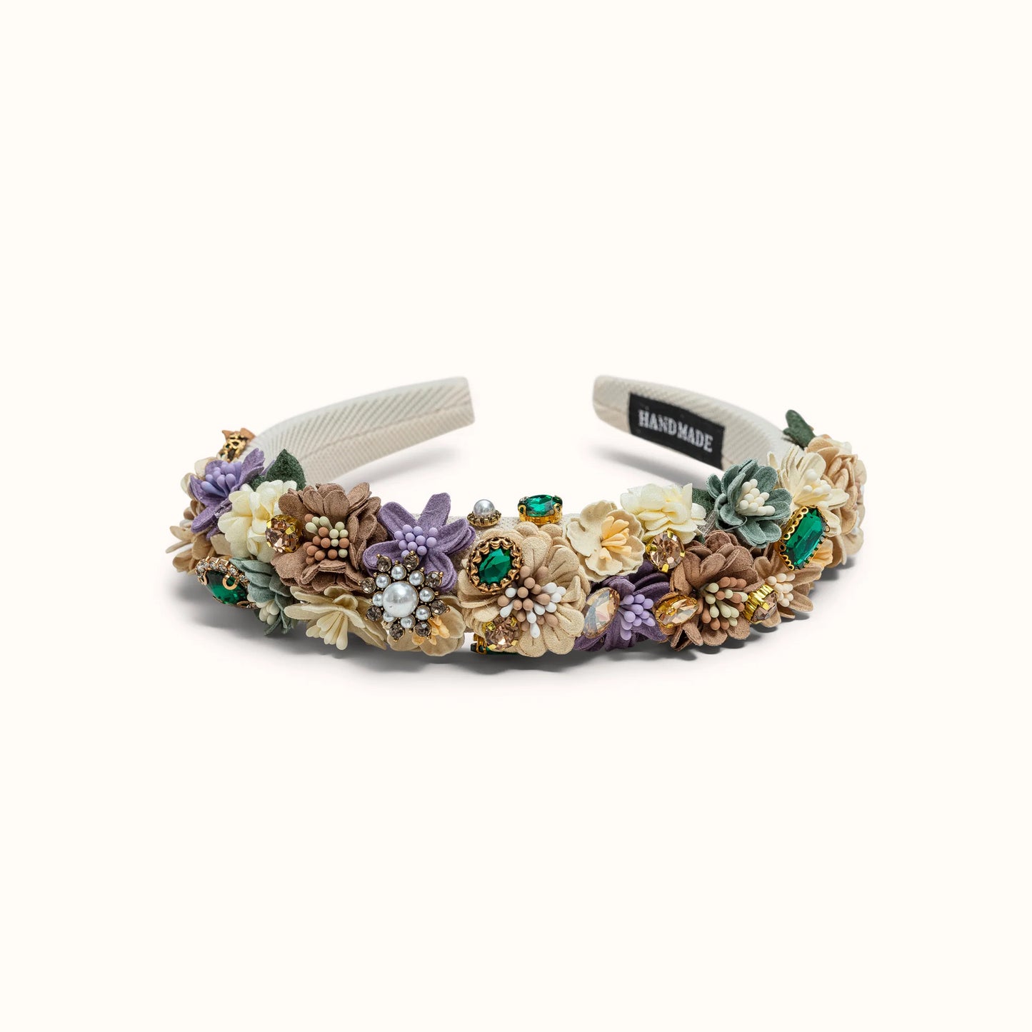 Haarreif Blumen creme