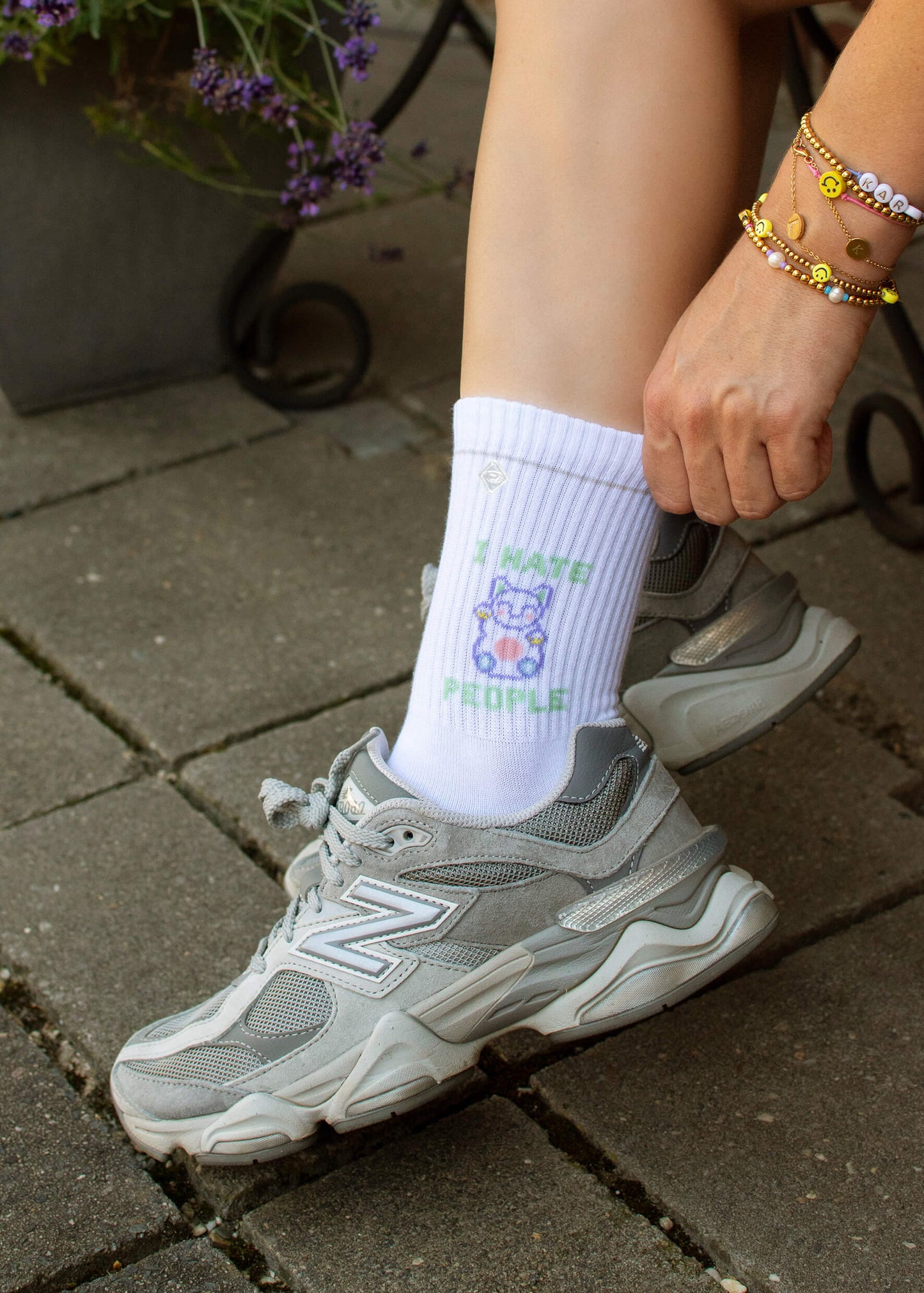 hate cat | Tennissocken