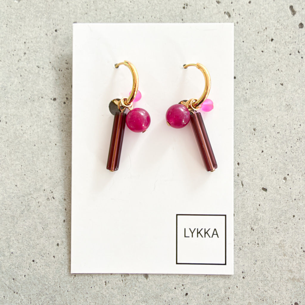 LYKKA Ohrringe "trio" - gold/silber | versch. Farben