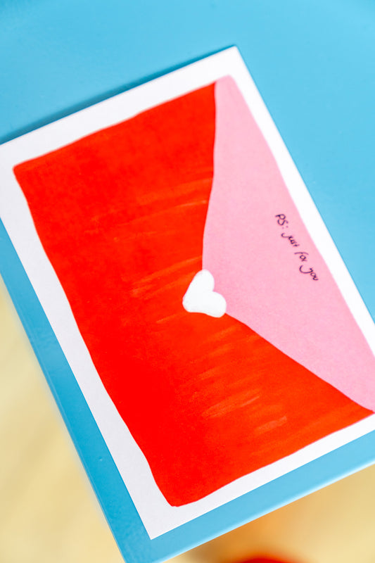 PS: just for you | Postkarte