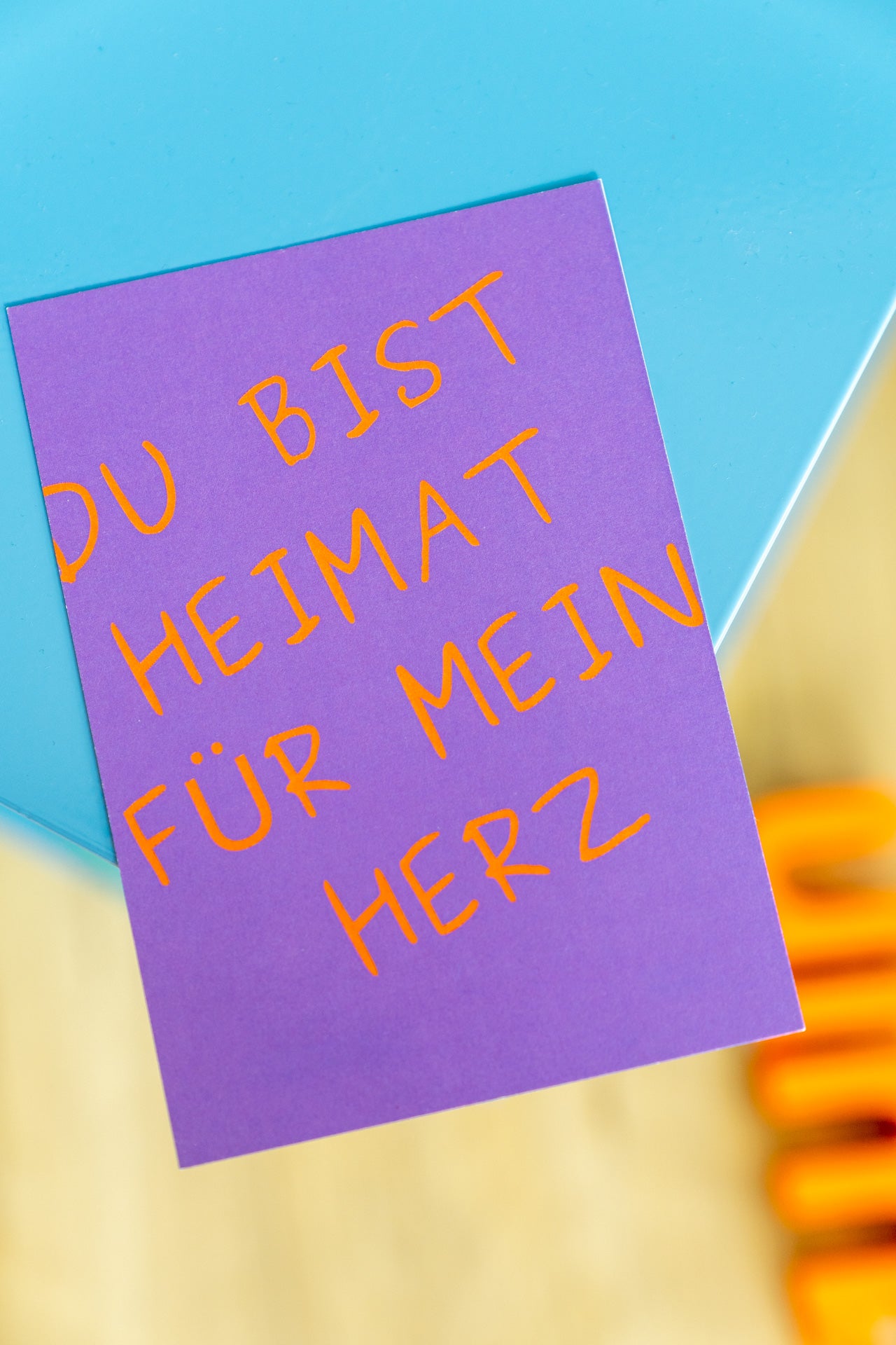 Du bist Heimat für mein Herz | Postkarte