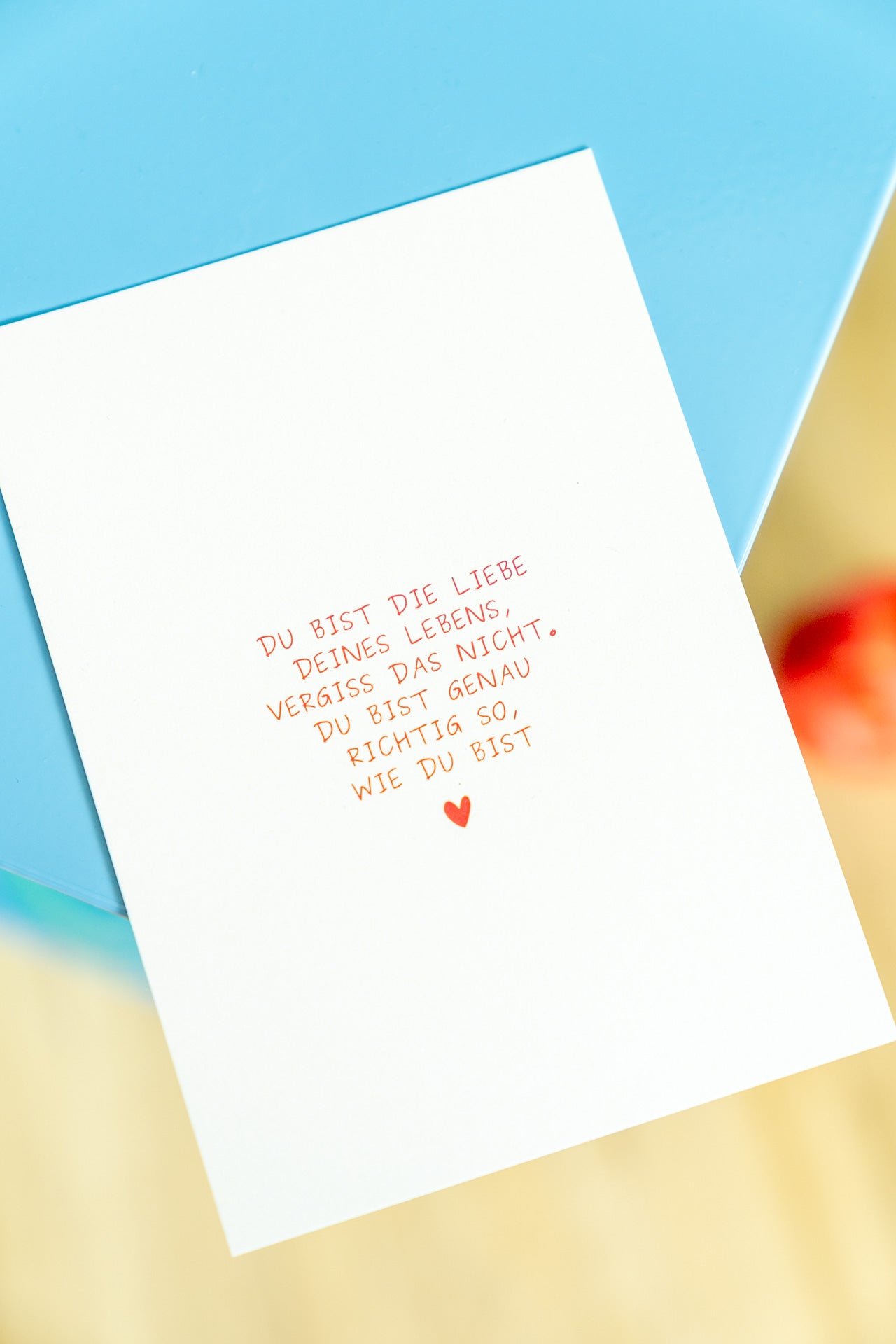 Liebe deines Lebens | Postkarte
