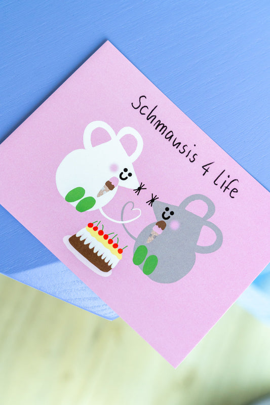 Schmausis 4 life | Postkarte